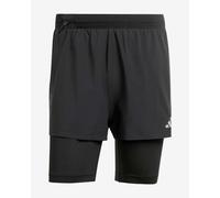Pantaloncini corti adidas HEAT.RDY Two-in-One HIIT nero puro - XS