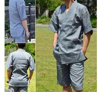 Pantaloncini corti da uomo giapponesi tradizionali KIMONO JINBEI Summer Wear ...