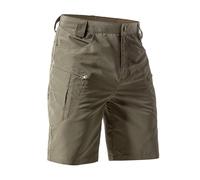 Pantaloncini corti da uomo, in cotone, da trekking, in tinta unita, comodi, con tasche multiple, traspiranti, per il tempo libero, per le vacanze, verde, xxl