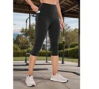 Pantaloncini corti da yoga 7/8 per donne con tasche - Pantaloncini da palestra e running, bikini sportivi senza cuciture, leggings da allenamento in vita alta adatti per sport indoor e all'aperto L,M,