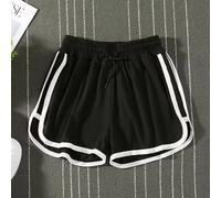 Pantaloncini corti estivi essenziali da uomo con coulisse color block per sport