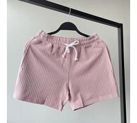 Pantaloncini corti estivi essenziali da uomo larghi a righe orizzontali e vertic