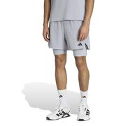 Pantaloncini da allenamento, 2 in 1, STRENGTH Grigio L Tinta unita