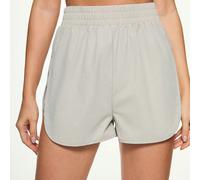 Pantaloncini da allenamento snellenti in vita alta con spacchi laterali, elasticità a 4 vie per movimenti flessibili, ideali per yoga e passeggiate urbane, pantaloncini sportivi che valorizzano le cur