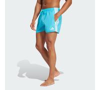 Pantaloncini da bagno a 3 strisce da 3 pollici Lucid Cyan / White S