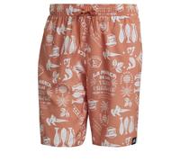 Pantaloncini da bagno adidas Length Graphic Orange L
