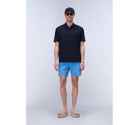 Pantaloncini da bagno con logo, Haldane Blu S Tinta unita