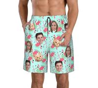 Pantaloncini da Bagno da Uomo con Foto Personalizzati Costume da Bagno da Uomo Personalizzato con Pantaloncini da Bagno con Viso con Foto Pantaloncini da Mare Personalizzati Pantaloncini da Surf