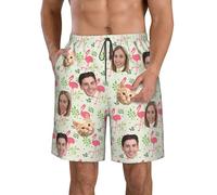 Pantaloncini da Bagno da Uomo con Foto Personalizzati Costume da Bagno da Uomo Personalizzato con Pantaloncini da Bagno con Viso con Foto Pantaloncini da Mare Personalizzati Pantaloncini da Surf