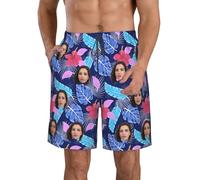 Pantaloncini da Bagno da Uomo con Foto Personalizzati Costume da Bagno da Uomo Personalizzato con Pantaloncini da Bagno con Viso con Foto Pantaloncini da Mare Personalizzati Pantaloncini da Surf
