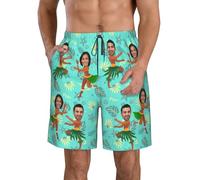 Pantaloncini da Bagno da Uomo con Foto Personalizzati Costume da Bagno da Uomo Personalizzato con Pantaloncini da Bagno con Viso con Foto Pantaloncini da Mare Personalizzati Pantaloncini da Surf