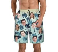 Pantaloncini da Bagno da Uomo con Foto Personalizzati Costume da Bagno da Uomo Personalizzato con Pantaloncini da Bagno con Viso con Foto Pantaloncini da Mare Personalizzati Pantaloncini da Surf