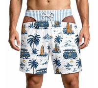 Pantaloncini da bagno da uomo, estivi, 3D, con stampa di bottino grosso