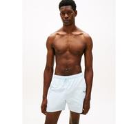 Pantaloncini da bagno di media lunghezza con tasca con zip ORIGINAL Blu M Tinta unita