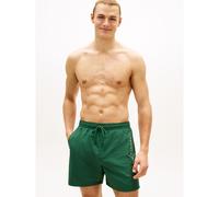 Tommy Hilfiger Uomo Pantaloncino da Bagno Medium Drawstring con Tasca con Zip, Verde (Street Green), XL