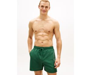 Pantaloncini da bagno di media lunghezza con tasca con zip ORIGINAL Verde XL Tinta unita