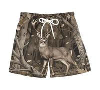 Pantaloncini da bagno per bambini ad asciugatura rapida, 2-14 anni, 2T/costume da bagno per bambini, cacciatori di cervi verde scuro, Traje de bano para nino, Cacciatori di caccia al cervo verde scuro
