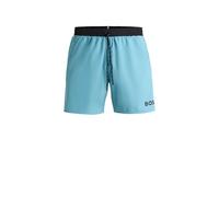BOSS Boxer da mare ad asciugatura rapida con dettagli a contrasto - Style Starfish, 50514429 Celeste XL