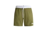 BOSS Boxer da mare ad asciugatura rapida con dettagli a contrasto - Style Starfish, 50514429 Verde XXL