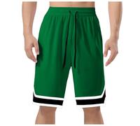 Pantaloncini da Basket e Calcio Uomo, Traspiranti ad Asciugatura Rapida, for Bodybuilding, con Tasca Cerniera, Pantaloni Corsa per Palestra, Corsa I505