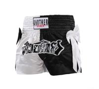 Pantaloncini da boxe con elastico in vita progettati per il massimo comfort durante l'allenamento intenso (L nero bianco)