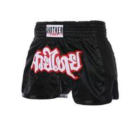 Pantaloncini da boxe unisex design sportivo per allenamento Muay Thai rosso M/L/