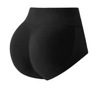 Pantaloncini da ciclismo da donna, corti, anti-sfregamento, per sotto i vestiti, senza cuciture, da donna, per yoga, fitness, biancheria intima, Nero , L