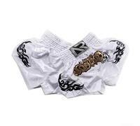 Pantaloncini da combattimento da donna Kick Box Like a Pro, realizzati per migliorare le prestazioni in qualsiasi sport (L bianco)
