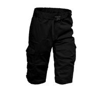 Pantaloncini da combattimento estivi da uomo a 3/4 in vita elasticizzata con tasche multiple, pantaloni a tre quarti, pantaloncini cargo da uomo, leggeri, tinta unita, lunghezza 3/4, pantaloni da