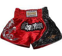 Pantaloncini da combattimento per MMA Fluory, con scritta "Muay Thai", adatti per allenamenti, combattimenti in gabbia, grappling, arti marziali, kickboxing