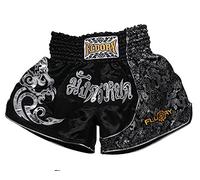 Pantaloncini da combattimento per MMA Fluory, con scritta "Muay Thai", adatti per allenamenti, combattimenti in gabbia, grappling, arti marziali, kickboxing