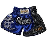 Pantaloncini da combattimento per MMA Fluory, con scritta "Muay Thai", adatti per allenamenti, combattimenti in gabbia, grappling, arti marziali, kickboxing.