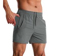 Pantaloncini da corsa da uomo con tasca per telefono Pantaloncini da allenamento da palestra da uomo Pantaloncini da spiaggia estivi Pantaloncini da maratona all'aperto Pantaloncini leggeri