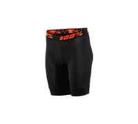 Pantaloncini da donna 100 crux liner neri arancioni