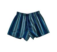 Pantaloncini da donna alla moda a quadretti e a quadretti, in puro cotone, traspirante ed elegante, per adolescenti e adulti, a maniche corte, da donna, Blu scuro, M