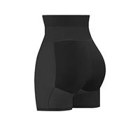 Pantaloncini da donna estivi a vita alta con cinturino, Nero , L