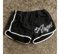 Pantaloncini da donna Y2K con strass a forma di angelo, pantaloncini casual da donna, adatti per uscite estive, feste e uso quotidiano L,M,S,XLGraficoTessuto in maglia