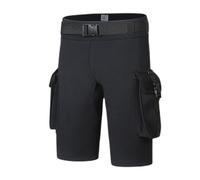 Pantaloncini da immersione in neoprene da uomo 3 mm con vita regolabile e tasche
