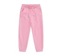 Pantaloncini da jogging in cotone per ragazzi, spessi e caldi, stile harem, con tasche, pantaloni lunghi con vita elasticizzata, pantaloni sportivi da corsa con tasche, rosa, 8-9 Anni