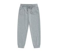 Pantaloncini da jogging in cotone per ragazzi, spessi e caldi, stile harem, con tasche, pantaloni lunghi con vita elasticizzata, pantaloni sportivi da corsa con tasche, Grigio, 6-7 Anni