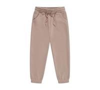 Pantaloncini da jogging in cotone per ragazzi, spessi e caldi, stile harem, con tasche, pantaloni lunghi con vita elasticizzata, pantaloni sportivi da corsa con tasche, Beige, 10-11 anni