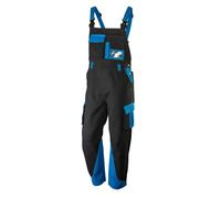 NEO TOOLS Salopette da lavoro da uomo, HD+, 100% cotone, 275 g/m2, taglie S-XXL, elastico in vita con elastico sulla schiena, bretelle regolabili a X,