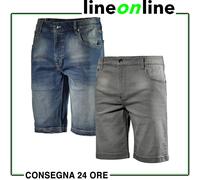 Pantaloncini da lavoro in jeans Diadora Utility Bermuda Stone corti multitasche