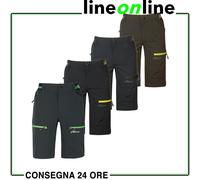 U-POWER | Pantaloni da Lavoro Uomo Estivi ARES, Bermuda Stretch, Vestibilità Jogging, Elasticizzato, 86% nylon 14% spandex