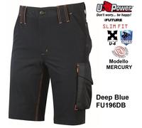 Pantaloncini da lavoro U-POWER MERCURY Bermuda 4 way stretch Slim Fit reﬂex