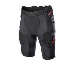 Pantaloncini da motocross Alpinestars Bionic Pro neri e rossi L