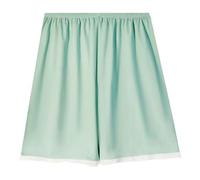 Pantaloncini da pigiama da donna in cotone con stampa a cuore carino amore stampa gamba larga pigiameria lunghezza al ginocchio larghi fluidi gamba dritta pigiama corto indumenti da notte, Verde menta