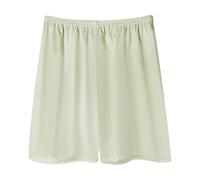 Pantaloncini da pigiama da donna in cotone con stampa a cuore carino amore stampa gamba larga pigiameria lunghezza al ginocchio larghi fluidi gamba dritta pigiama corto indumenti da notte, Verde, M