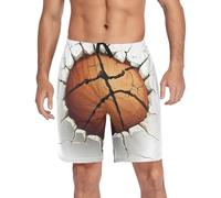 Pantaloncini da pigiama da uomo a tema basket Wall Breaking