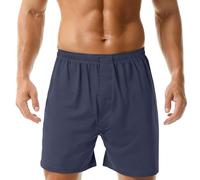 Pantaloncini da pigiama da uomo morbidi e comodi per il tempo libero in cotone, pantaloni del pigiama con vestibilità larga e vita elasticizzata, abbigliamento da notte per il tempo libero